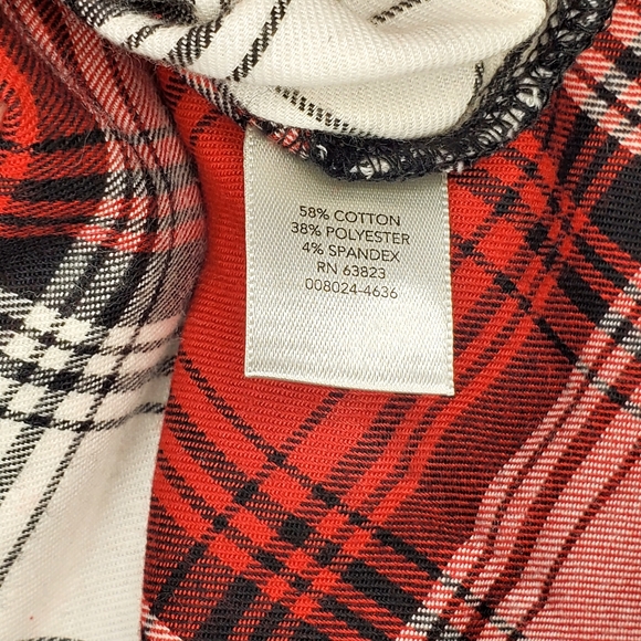 Christopher and Banks Womens  Top Button Down Red/White Shirt Size: Medium - Picture 5 of 6